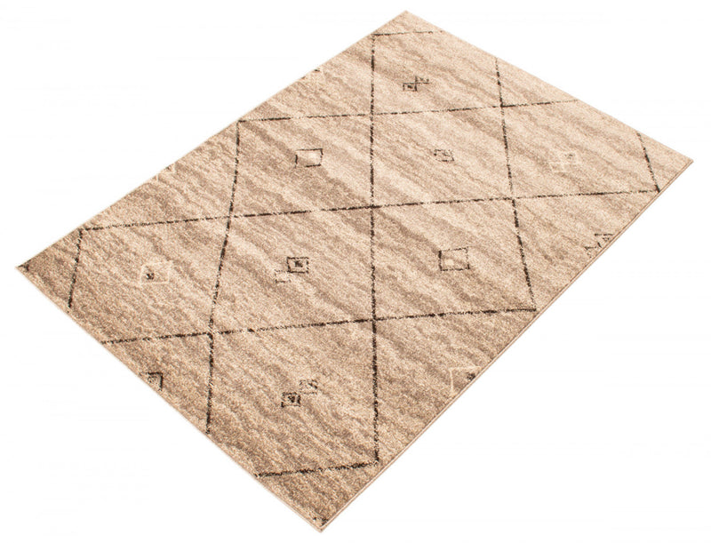 Grande Grey/Brown 6'7\" X 9'6\" Area Rug