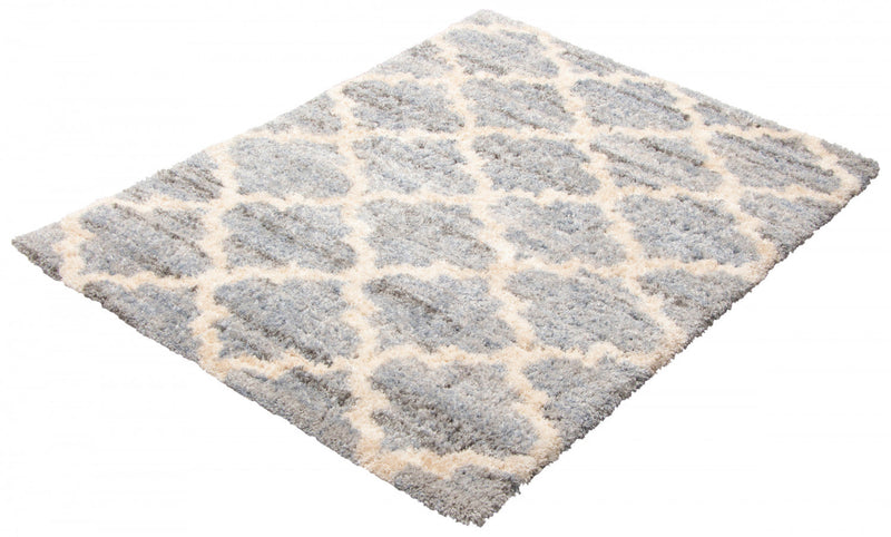 Dimity Grey/Light Blue Area Rug - 5'3\" x 7'3\"