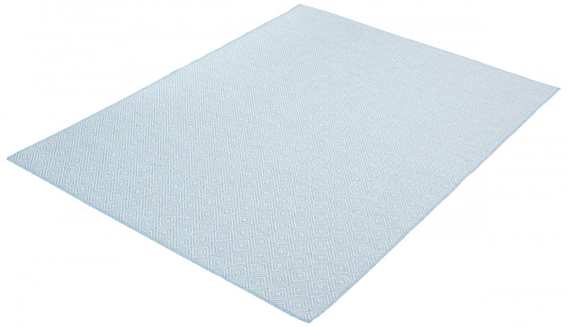 Neisha Diamond Light Blue Rug 5'3\" X 7'3\" Area Rug