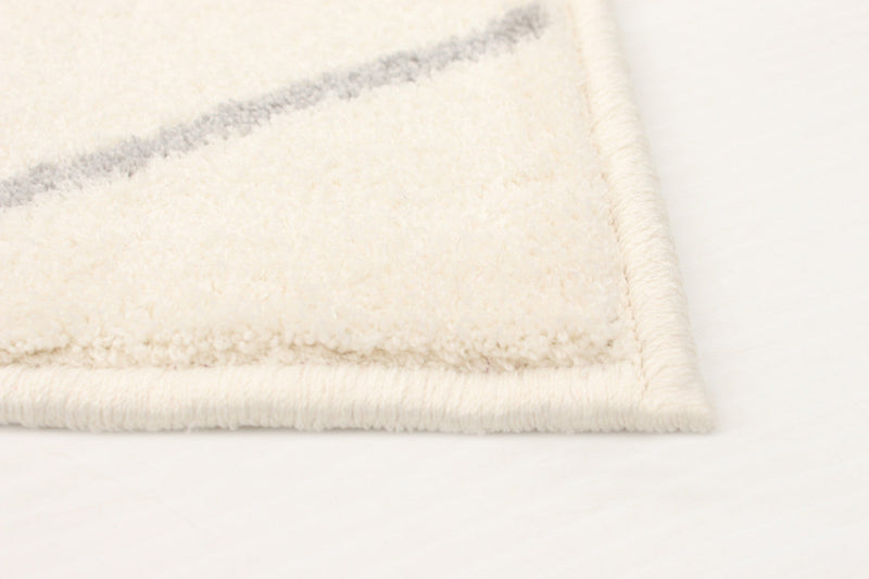 August White-Grey 6'7\" x 9'6\" Area Rug