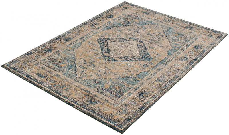Bolivar Bijar Blue Area Rug - 5'0\" x 8'0\"