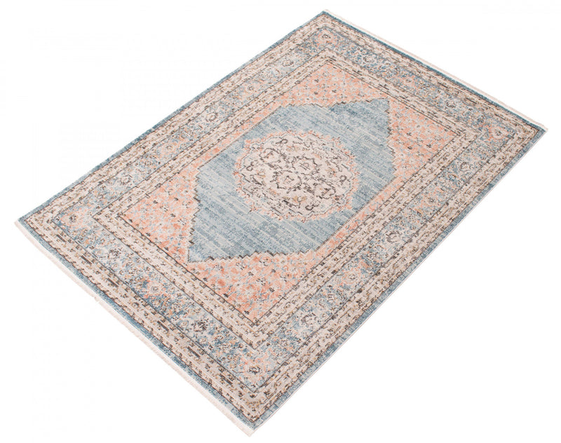 Zarita Blue Rug 6'7\" X 9'6\" Area Rug