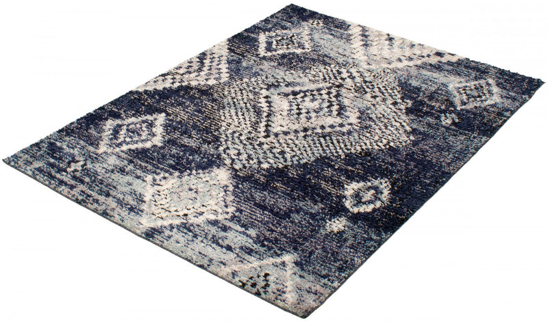 Makondo Mosaique Blue Area Rug - 5'3\" x 7'3\"