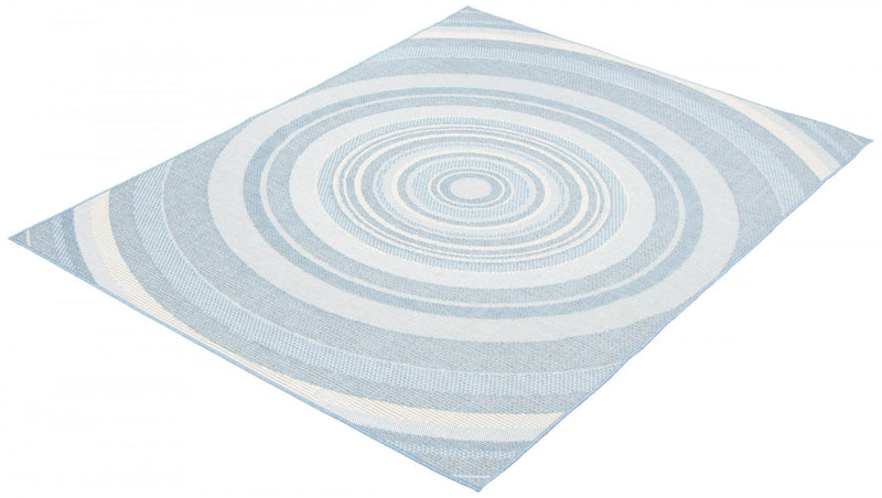 Neisha Modern Light Blue Rug 6'7\" X 9'6\" Area Rug