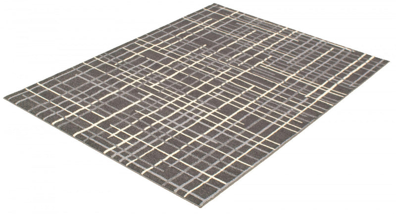 Taite Anthracite Area Rug - 7'10\" x 10'2\"