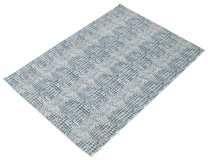 Kecia Blue/cream Rug 3'11\" X 5'11\" Area Rug