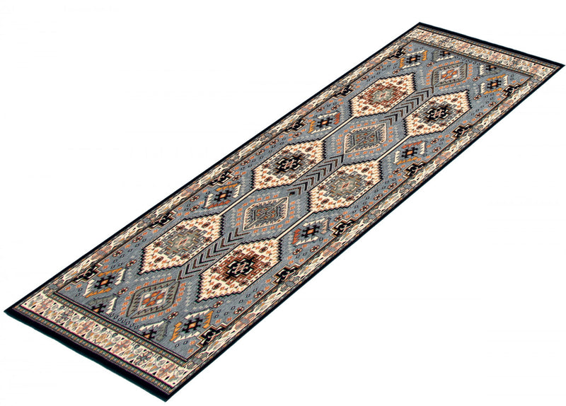 Quincy Aqua Area Rug - 2' 8\" x 10'