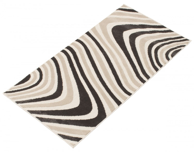 Nikkos Taupe 2'8\" x 4'11\" Area Rug