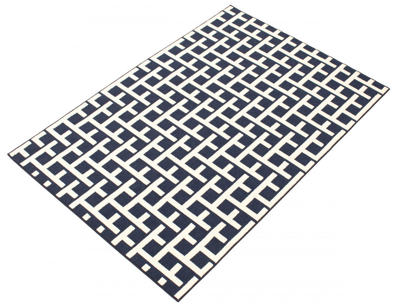 Brangane Blue 6'7\" x 9'6\" Area Rug