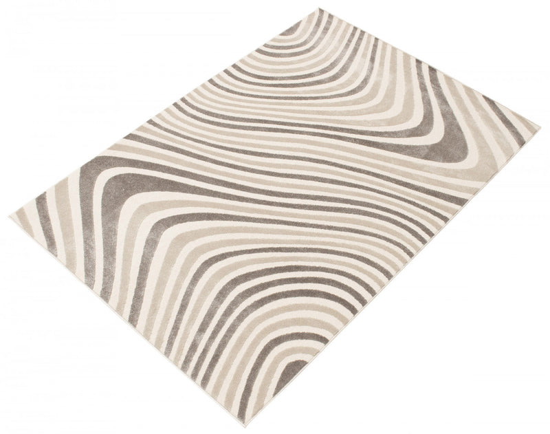 Nikkos Ivory 3'11\" x 5'7\" Area Rug