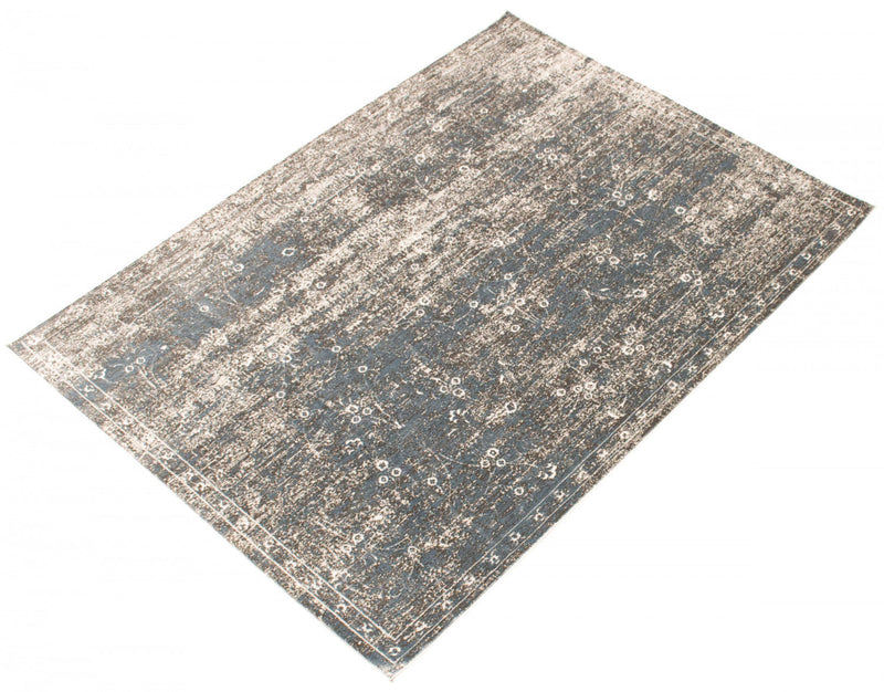 Dayna Blue, Grey Rug 3'11\" X 5'11\" Area Rug