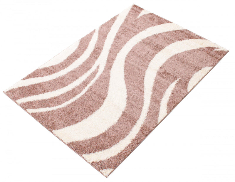 Luci Pink Shag 7'10\" x 10'0\" Area Rug