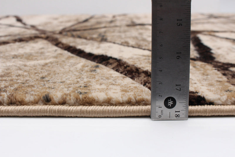 Cherokee Chocolate, Gold Area Rug - 7'10\" X 10'2\" 