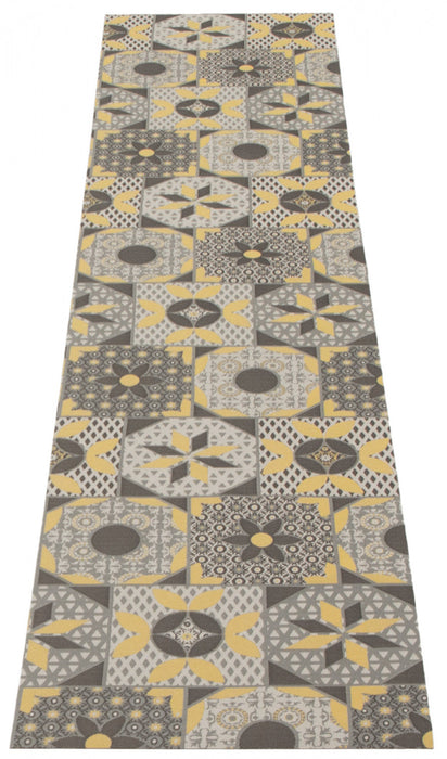 Bellezza Grey 2'2\" x 18'0\" Area Rug