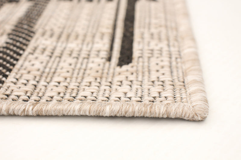 Sadie Burburry Silver-Black Area Rug - 7'10\" x 10'2\"