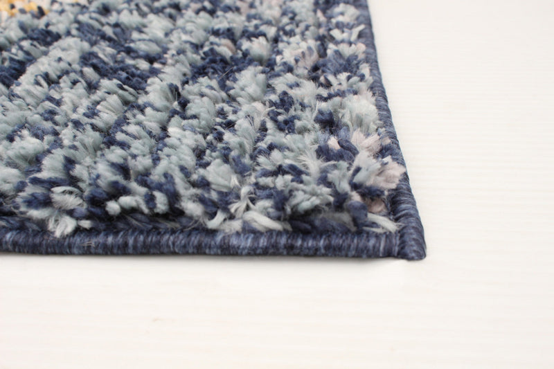Makondo Mosaique Blue Area Rug - 6'7\" x 9'6\"