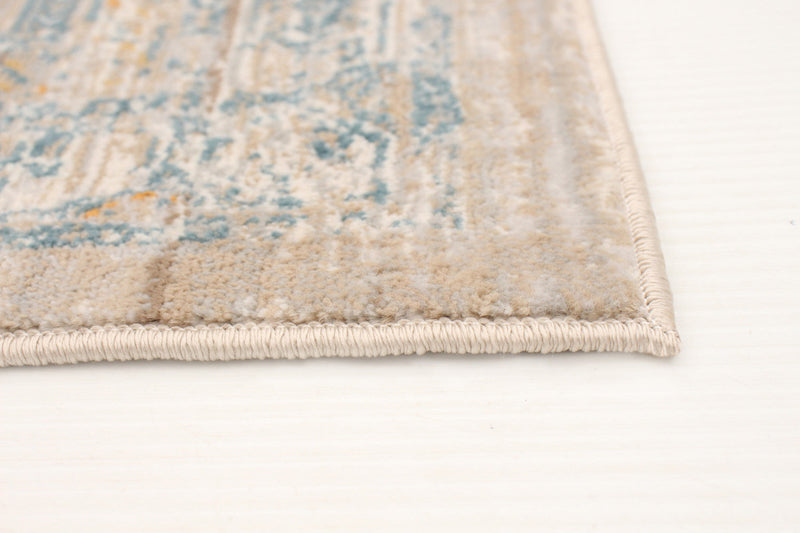 Baina Heriz Beige-Grey Area Rug - 6'7\" x 9'10\"