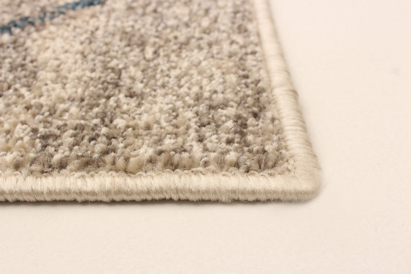 Grande Ivory-Blue 7'10\" x 10'2\" Area Rug