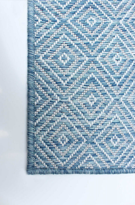 Neisha Diamond Blue Rug 6'7\" X 9'6\" Area Rug
