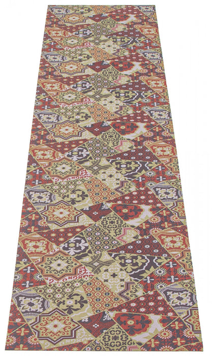 Bellezza Red-Green Area Rug - 2'2\" x 8'0\"