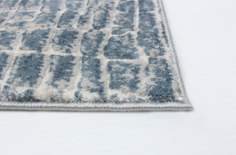 Kecia Blue/cream Rug 5'3\" X 7'3\" Area Rug