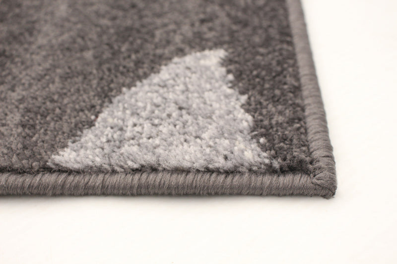 Palta Anthracite-Rose Area Rug - 3'11\" x 5'7\"