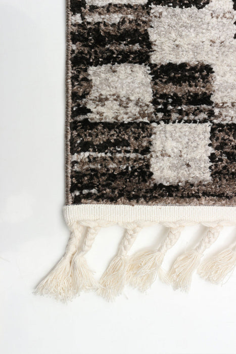 Vera Quattro Ivory/Grey Area Rug - 5'2\" x 7'5\"