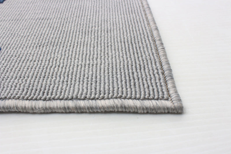 Sophie Grey-Navy Area Rug - 6'7\" x 9'6\"
