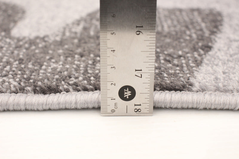 Palta Silver-Anthracite Area Rug - 3'11\" x 5'7\"