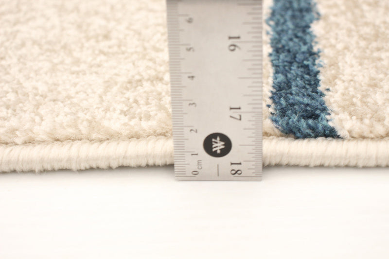 Anandi Ivory-Blue Area Rug - 7'10\" x 10'2\"