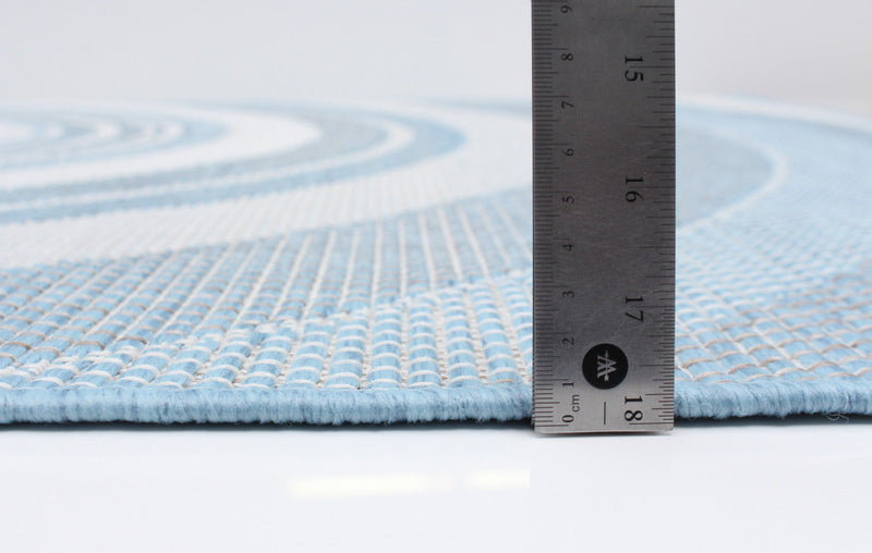 Neisha Modern Light Blue Rug 6'7\" X 9'6\" Area Rug