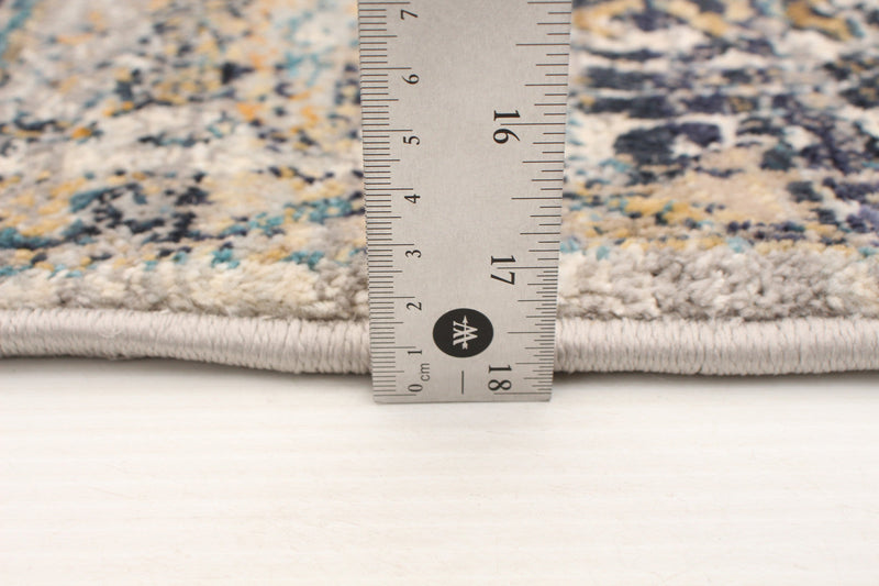 Bolivar Yalameh Blue -Ivory Area Rug - 5'0\" x 8'0\"