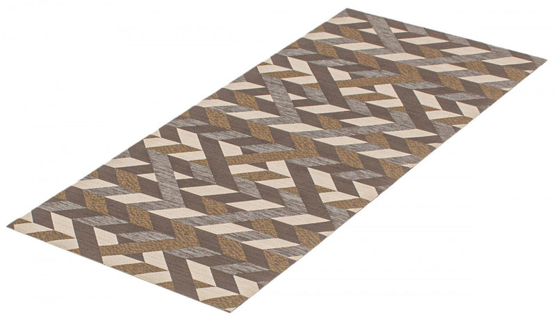 Bellezza Dark Brown 2'2\" x 6'0\" Area Rug
