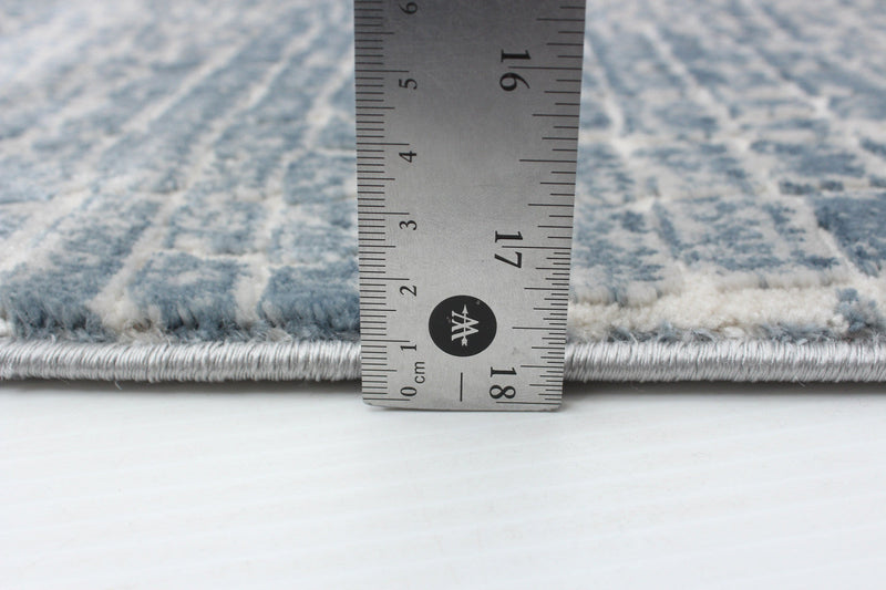 Kecia Blue/cream Rug 3'11\" X 5'11\" Area Rug