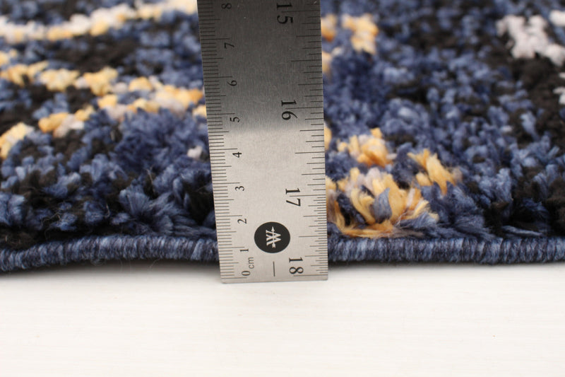 Makondo Classic Navy Blue Area Rug - 5'3\" x 7'3\"
