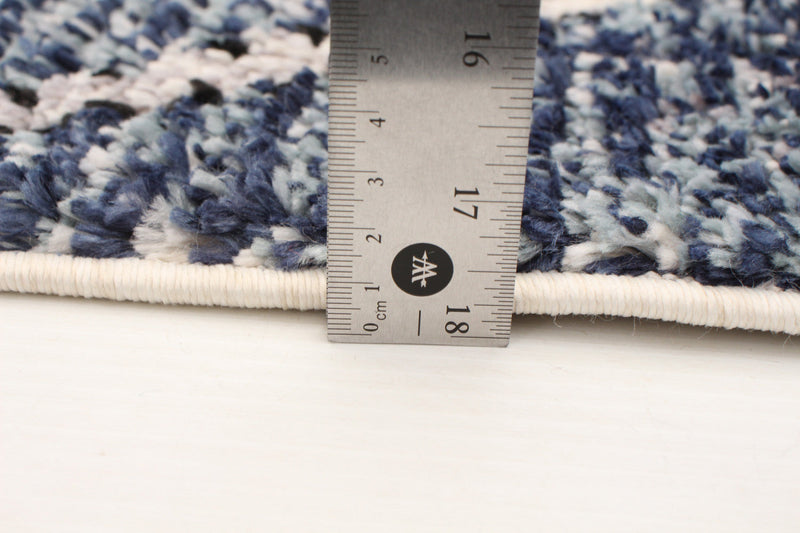 Makondo Abstract Blue Area Rug - 8'0\" x 10'0\"