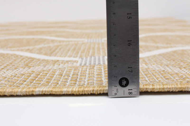 Neisha Abstract Gold Rug 6'7\" X 9'6\" Area Rug