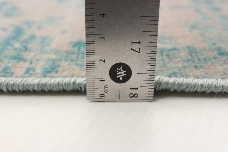 Janaki Teal 6'7\" x 9'6\" Area Rug