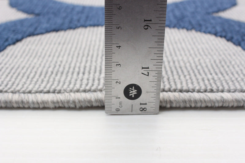 Sophie Grey-Navy Area Rug - 3'11\" x 5'7\"