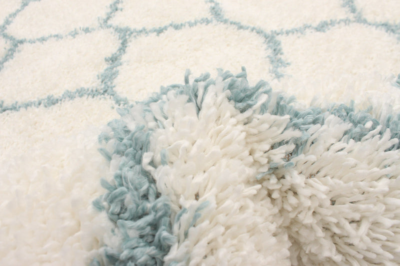 Helma Trellis Cream Shag 8'0\" X 10'0\" Area Rug