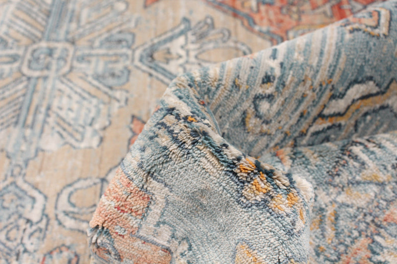 Baina Heriz Blue Area Rug - 6'7\" x 9'10\"