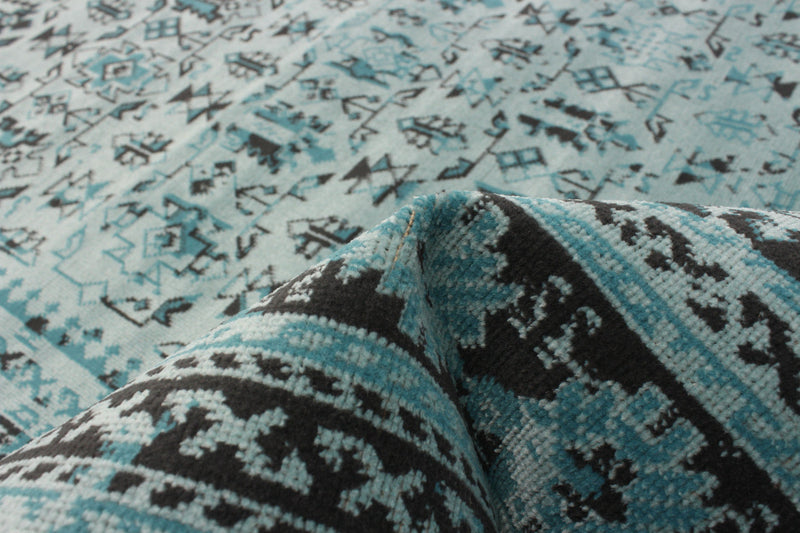 Awena Aqua 5'3\" x 7'7\" Area Rug