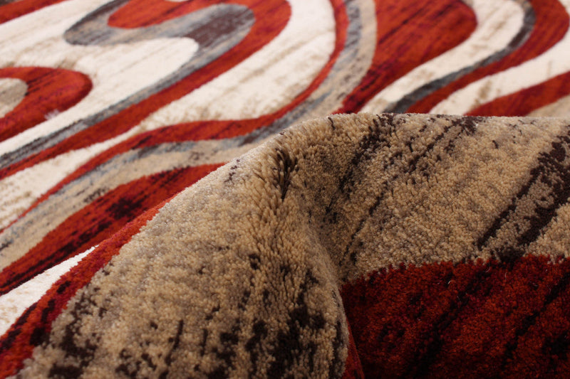 Allonah Red Area Rug - 6'7\" X 9'6\" 