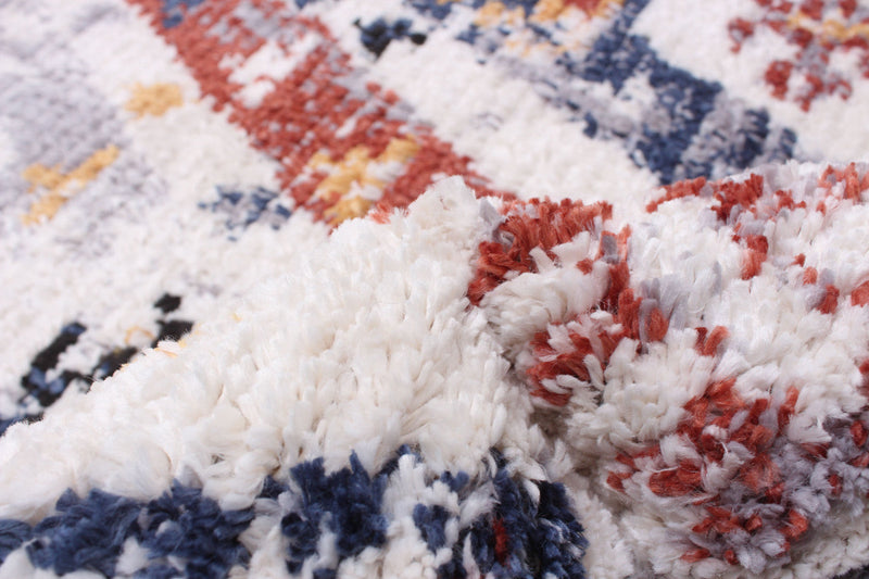 Paloma Quashqai White Area Rug - 3'11\" x 5'11\"