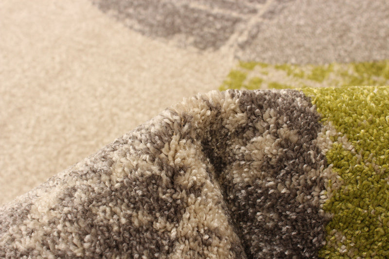 Ellegance Ivory / Green 6'7\" x 9'6\" Area Rug