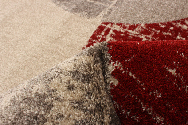 Ellegance Ivory / Red 3'11\" x 5'7\" Area Rug