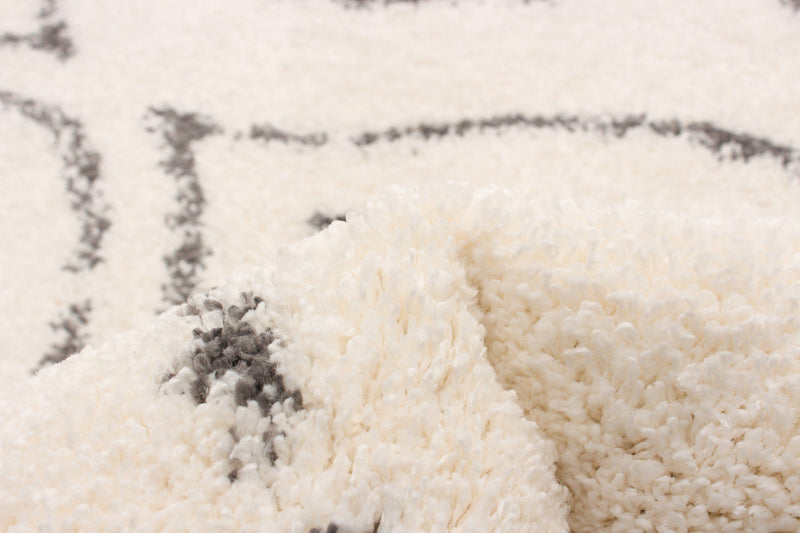 Gael Ivory Shag 3'11\" x 6'0\" Area Rug
