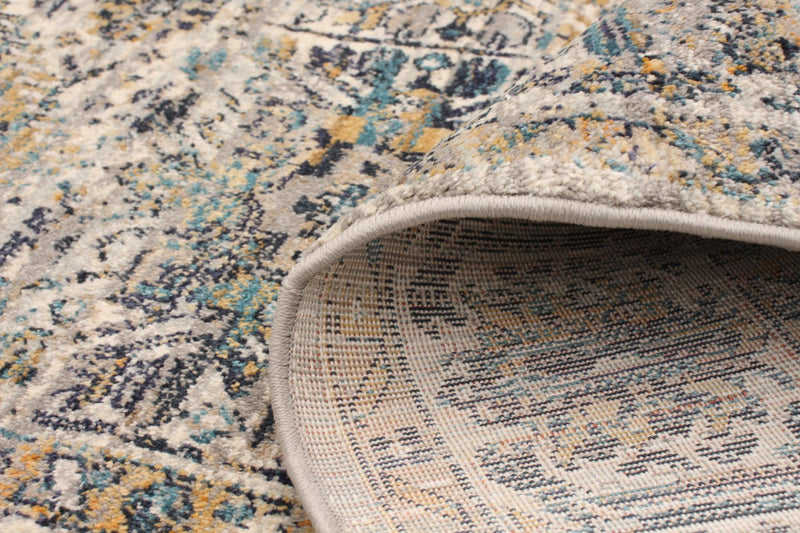 Bolivar Yalameh Blue -Ivory Area Rug - 5'0\" x 8'0\"