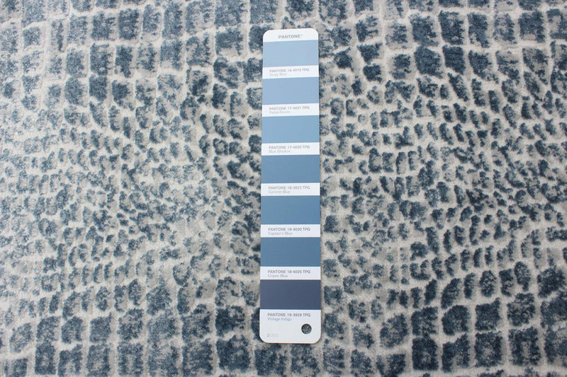 Kecia Blue/cream Rug 5'3\" X 7'3\" Area Rug