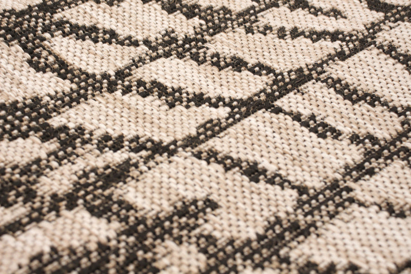 Sadie Safari Silver-Black Area Rug - 5'3\" x 7'7\"